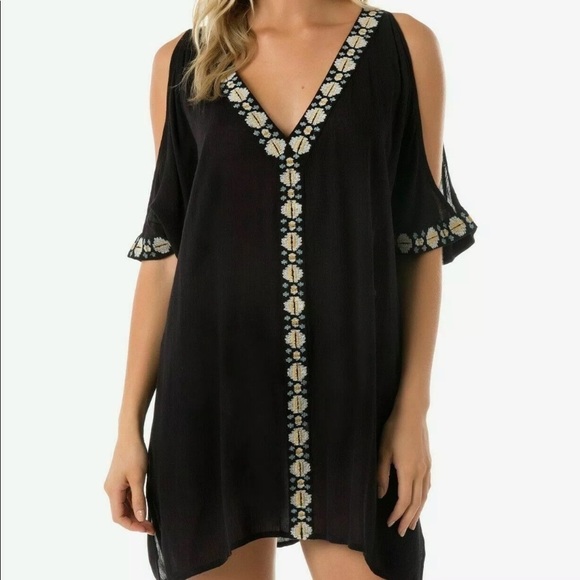 O’neill Frances Cold Shoulder Swim Dress Cover Up - Picture 1 of 13